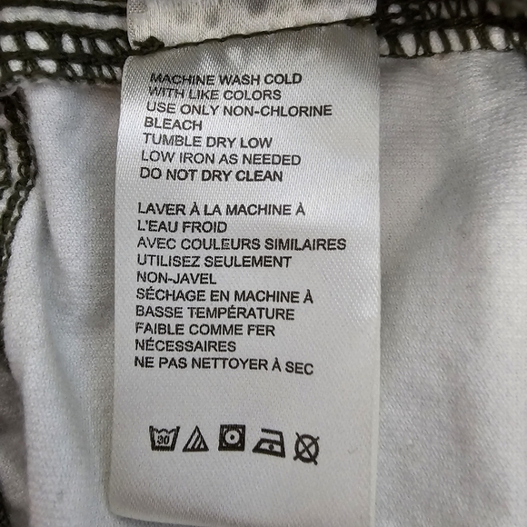 Free People High Times Printed Kick Flare Crop Pants In Olive Combo Women's Sz 2 - Picture 5 of 8